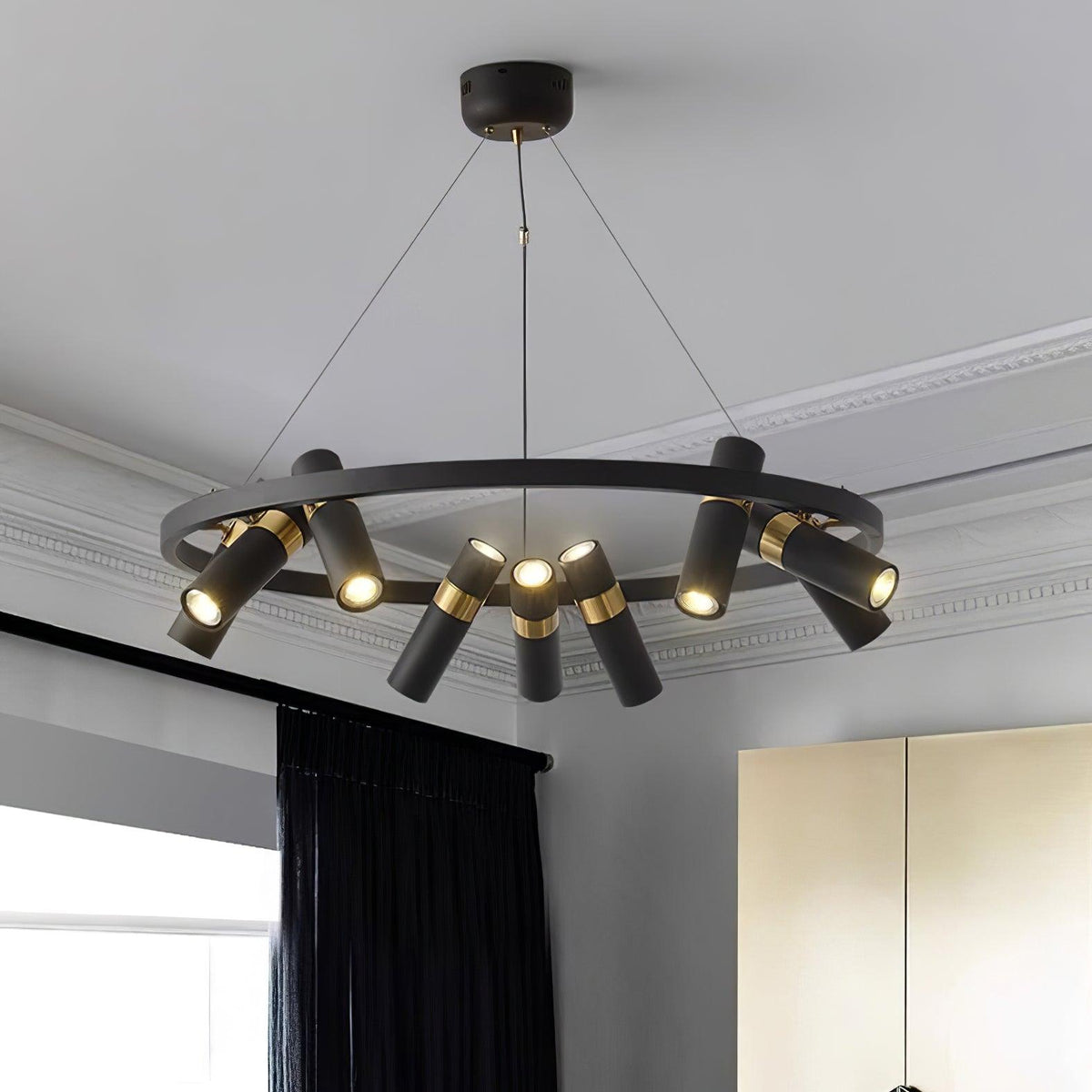 Celenora Industrial Acrylic Chandelier