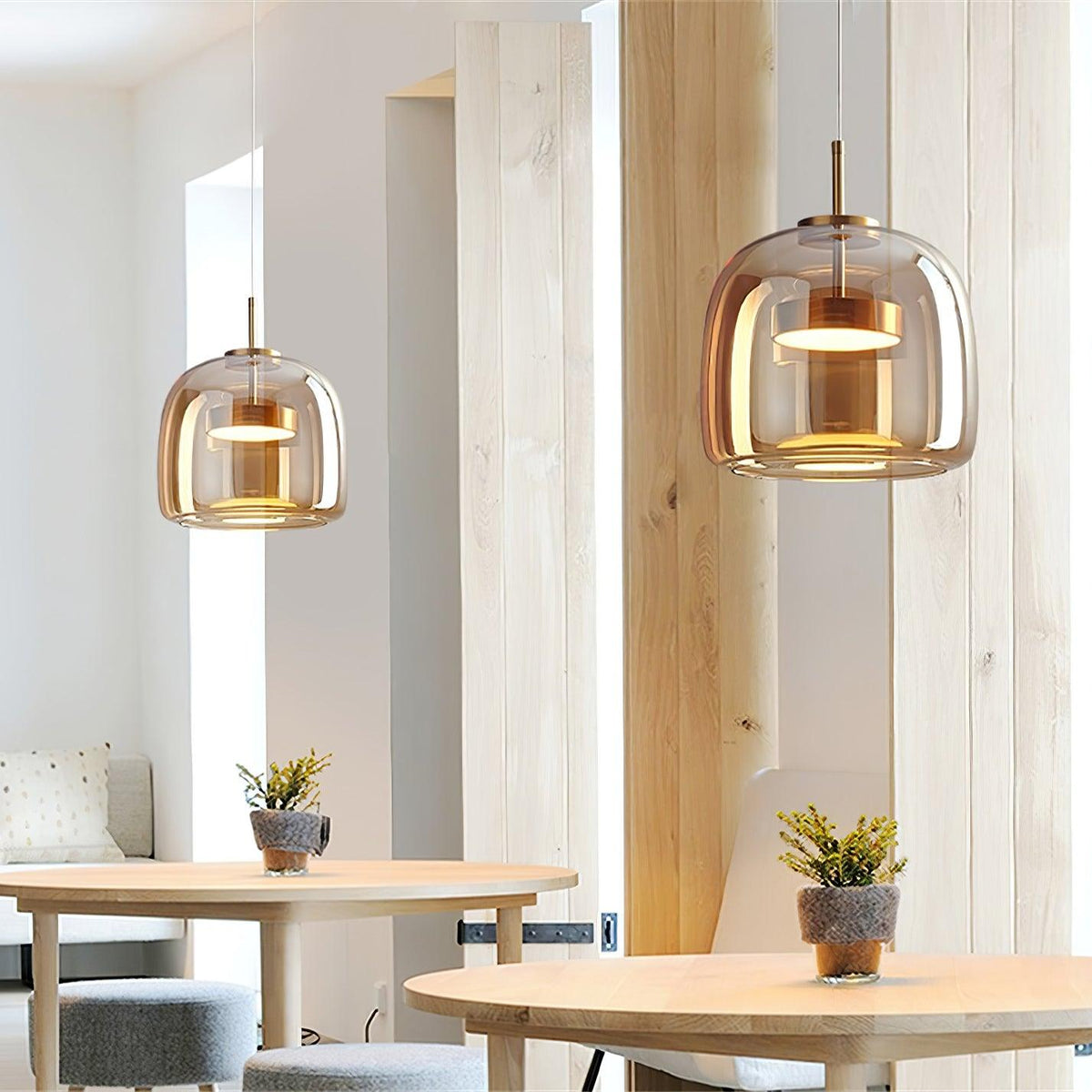 Obsidian Modern Glass Pendant Light