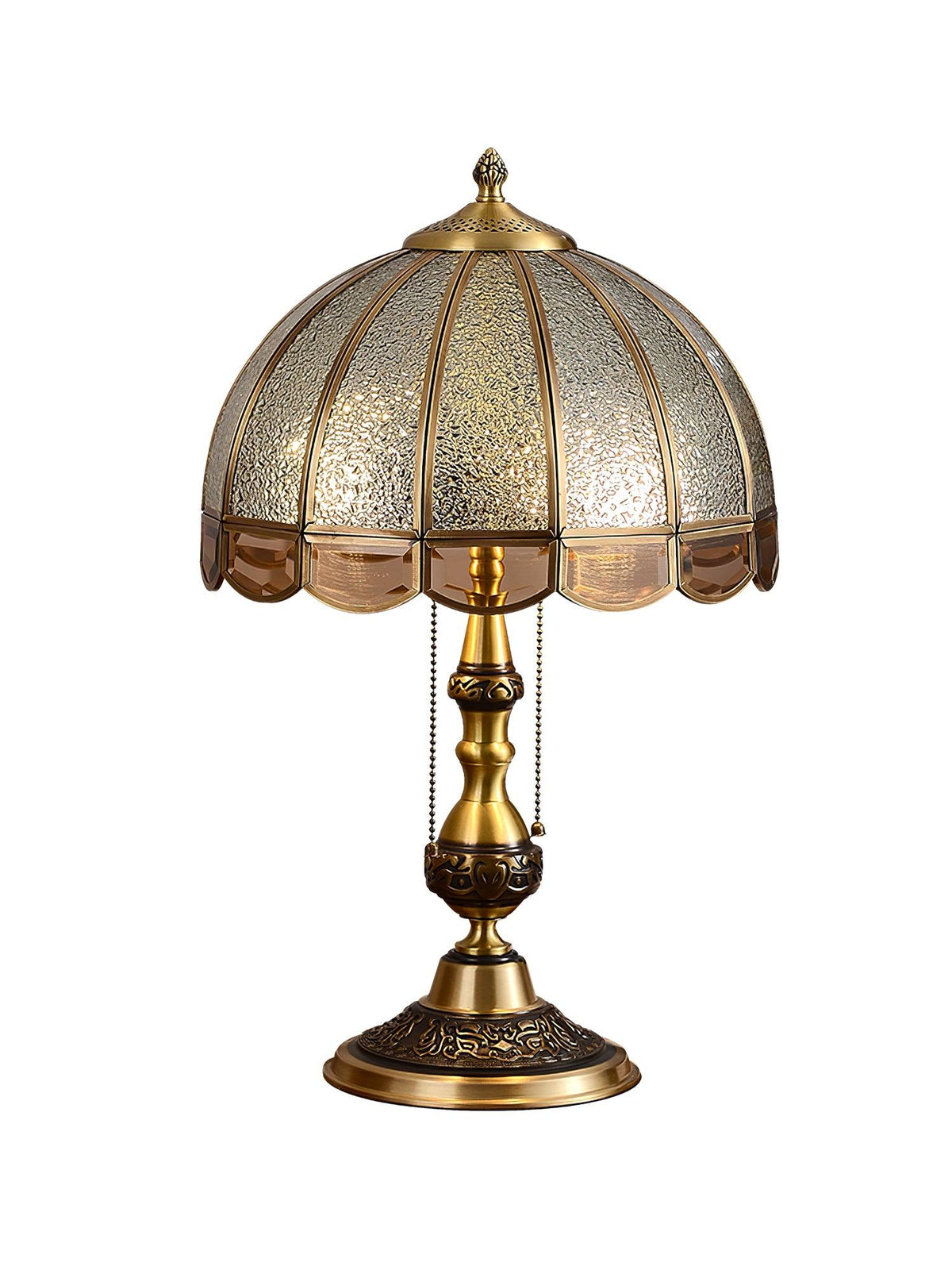 Brillix Brass & Glass Glam Table Lamp