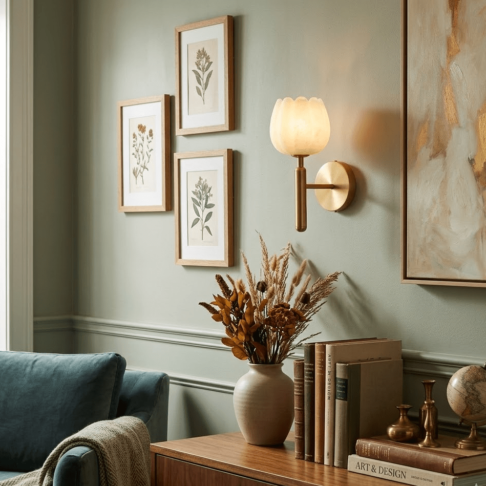 Xika Alabaster Indoor Wall Light