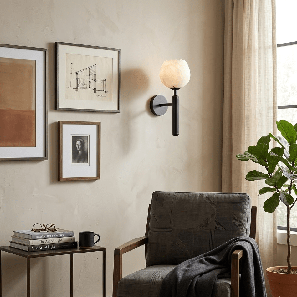 Xika Alabaster Indoor Wall Light
