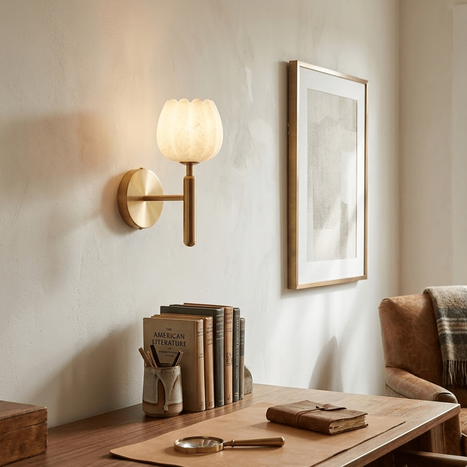 Xika Alabaster Indoor Wall Light