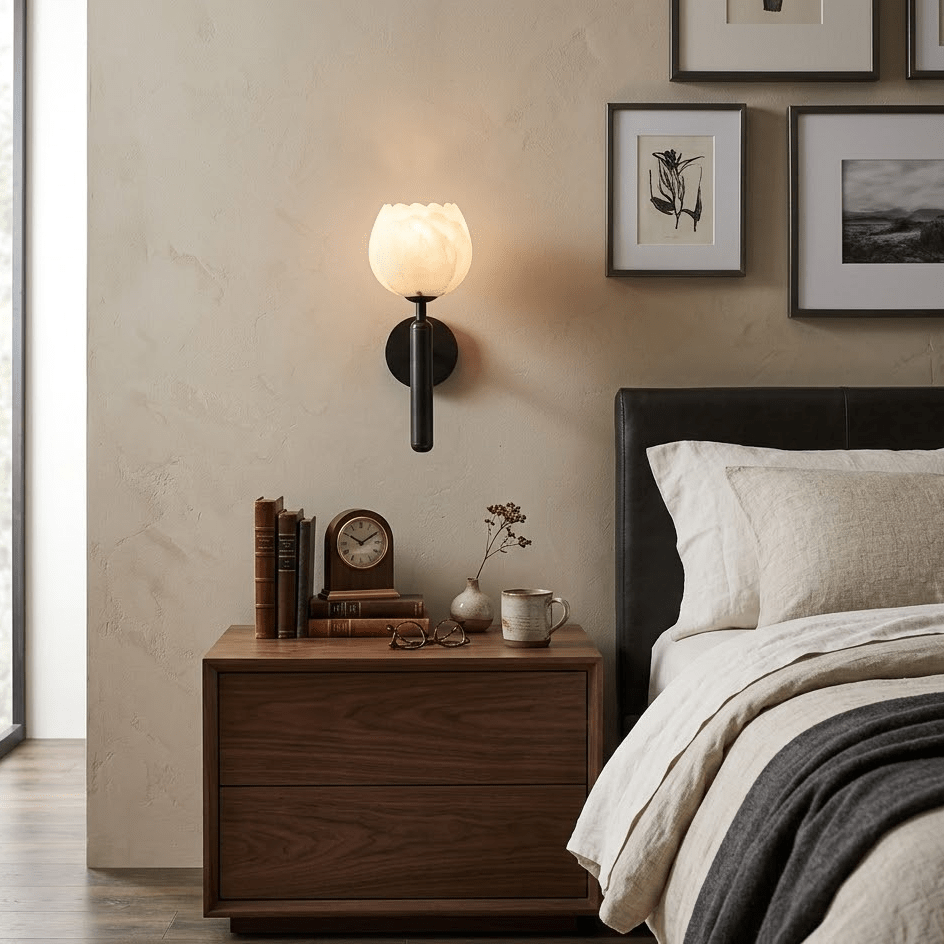 Xika Alabaster Indoor Wall Light