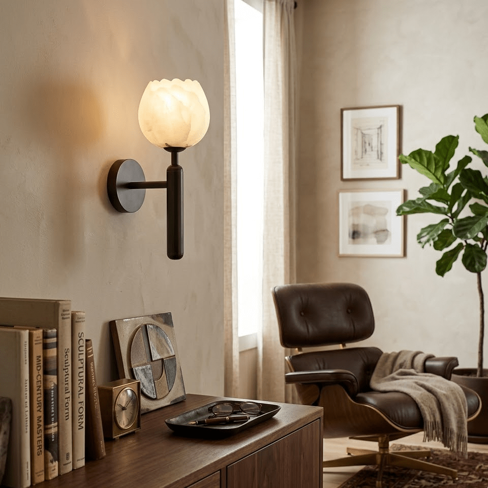 Xika Alabaster Indoor Wall Light
