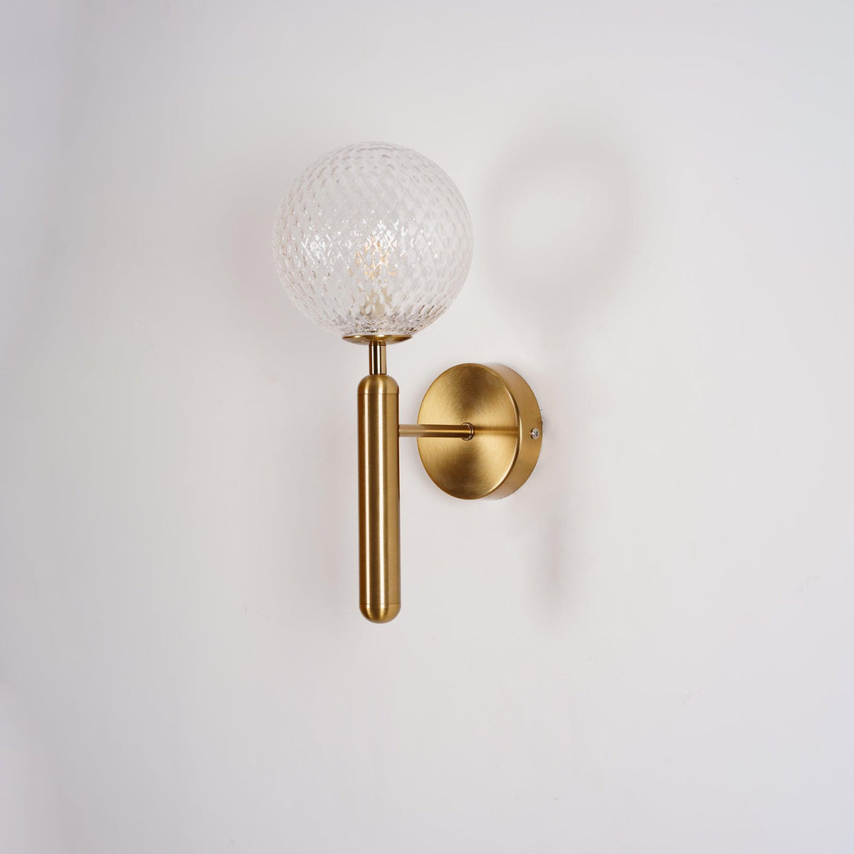 Kynlo Wall Lamp Plug In Glass Globe Nordic