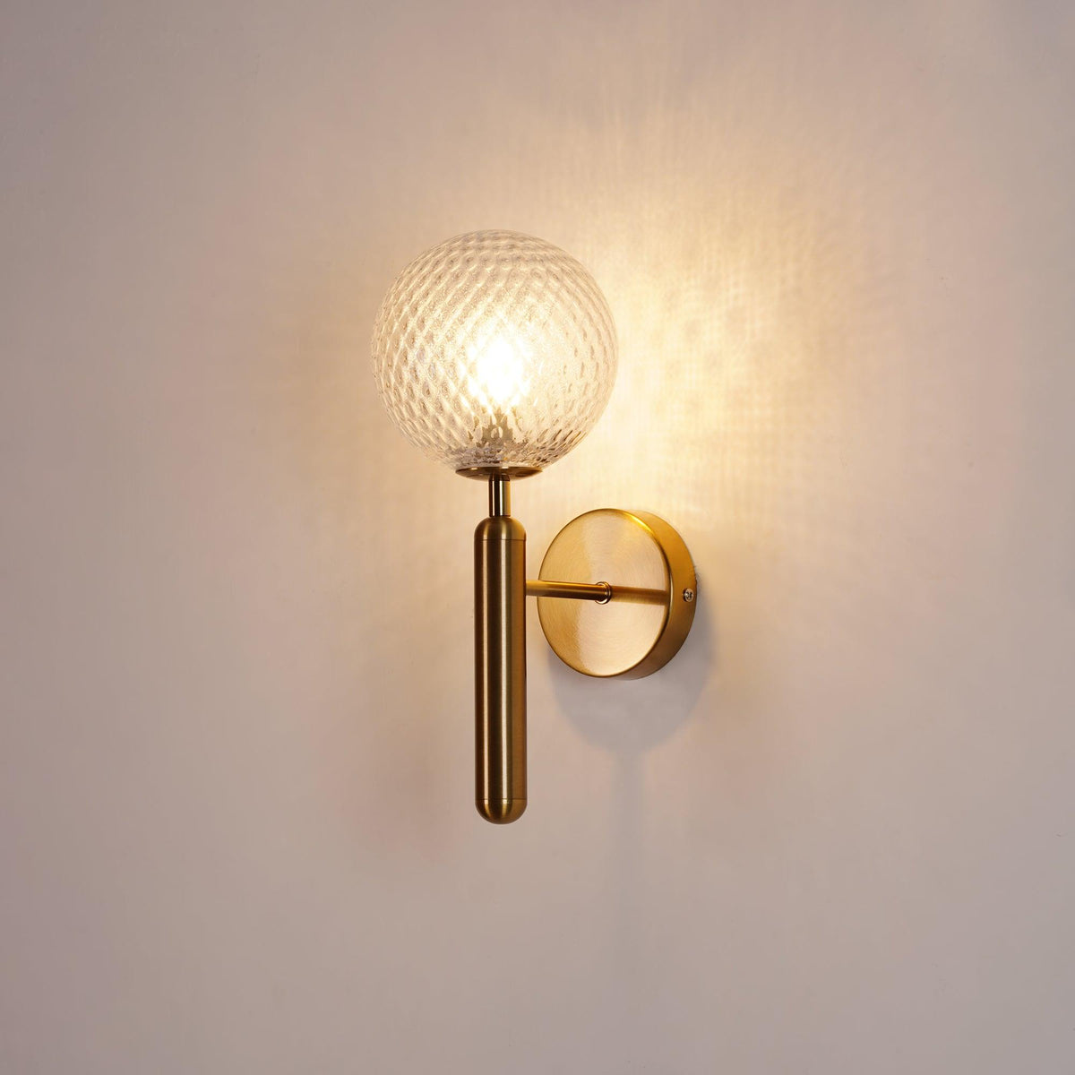 Kynlo Wall Lamp Plug In Glass Globe Nordic