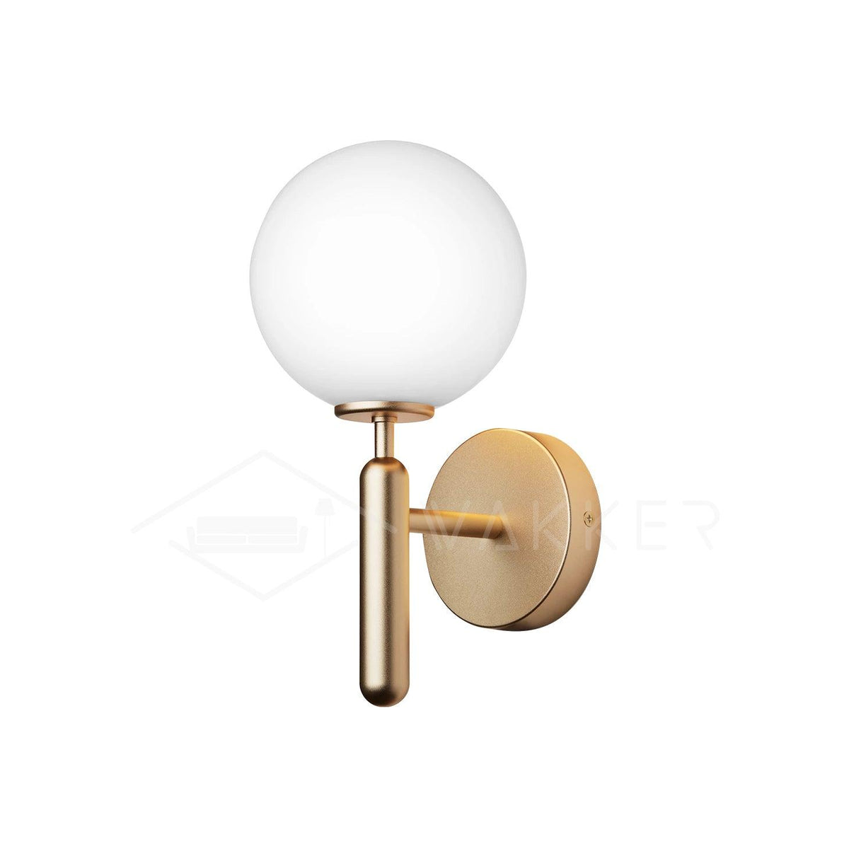 Ilirila Modern Minimalist Brass Glass Wall Light