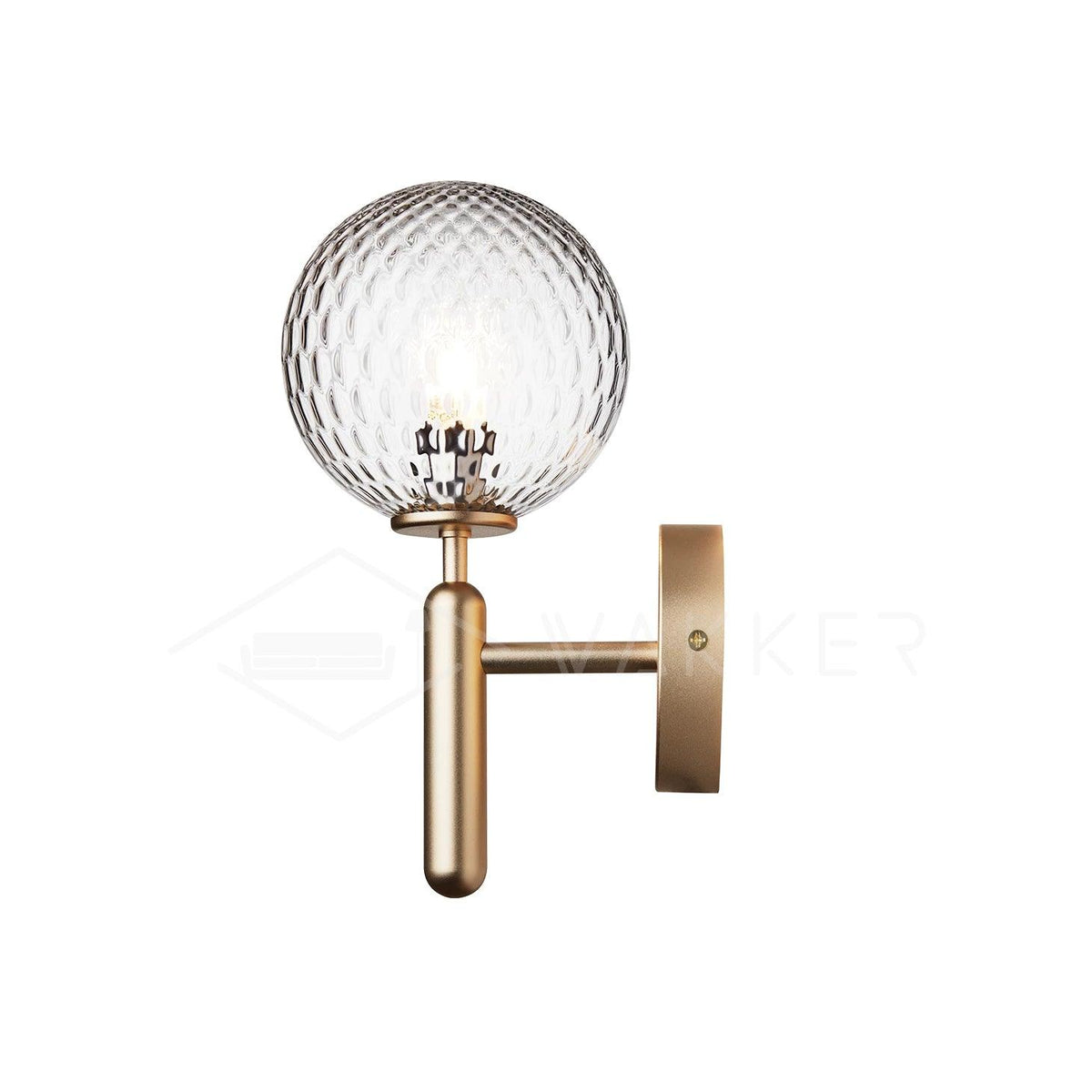 Ilirila Modern Minimalist Brass Glass Wall Light