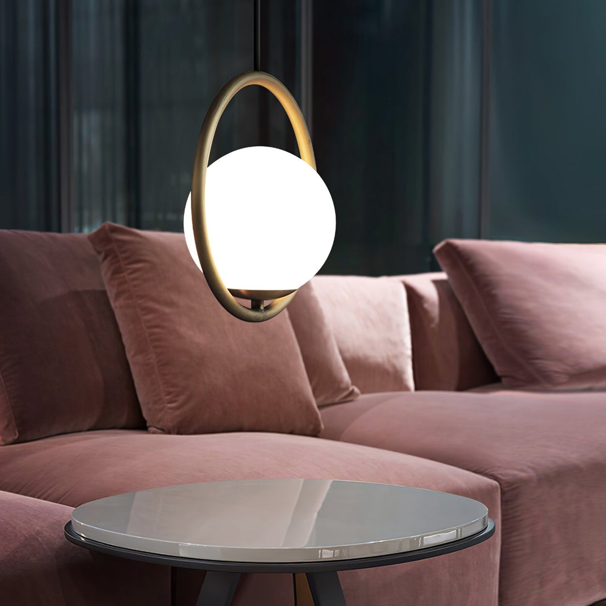 Sorveth Contemporary Brass Pendant Light