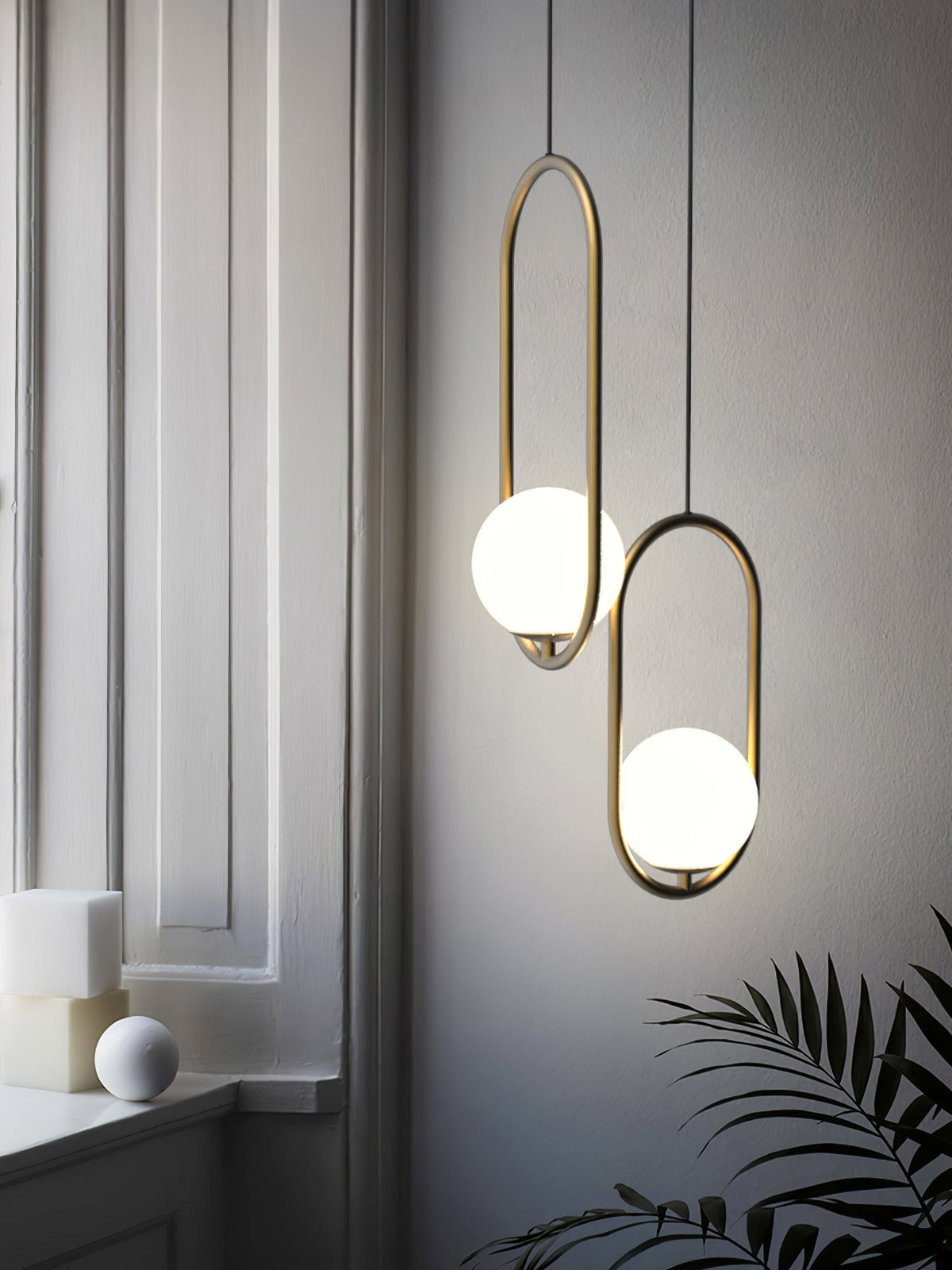 Sorveth Contemporary Brass Pendant Light