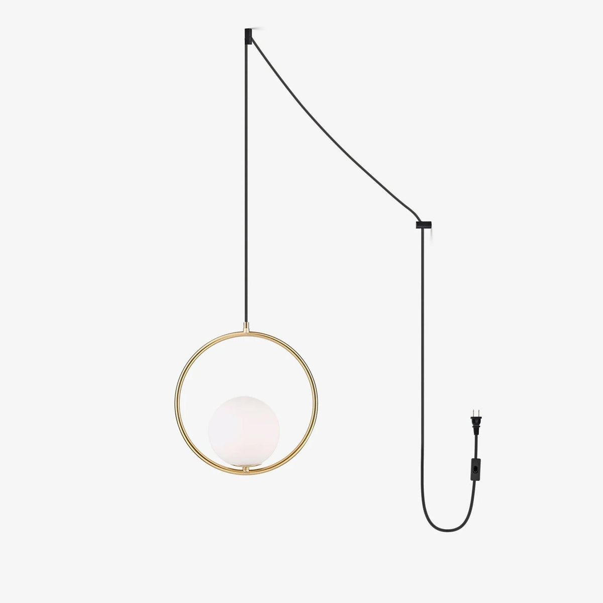 Caselora Modern Brass Pendant Light