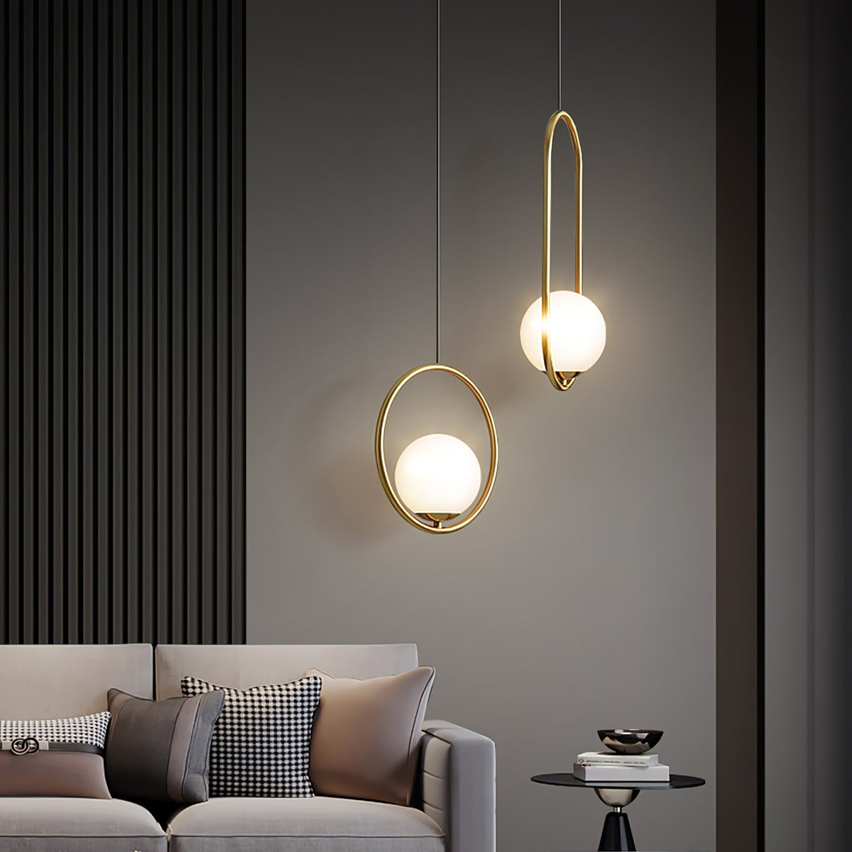 Sorveth Contemporary Brass Pendant Light