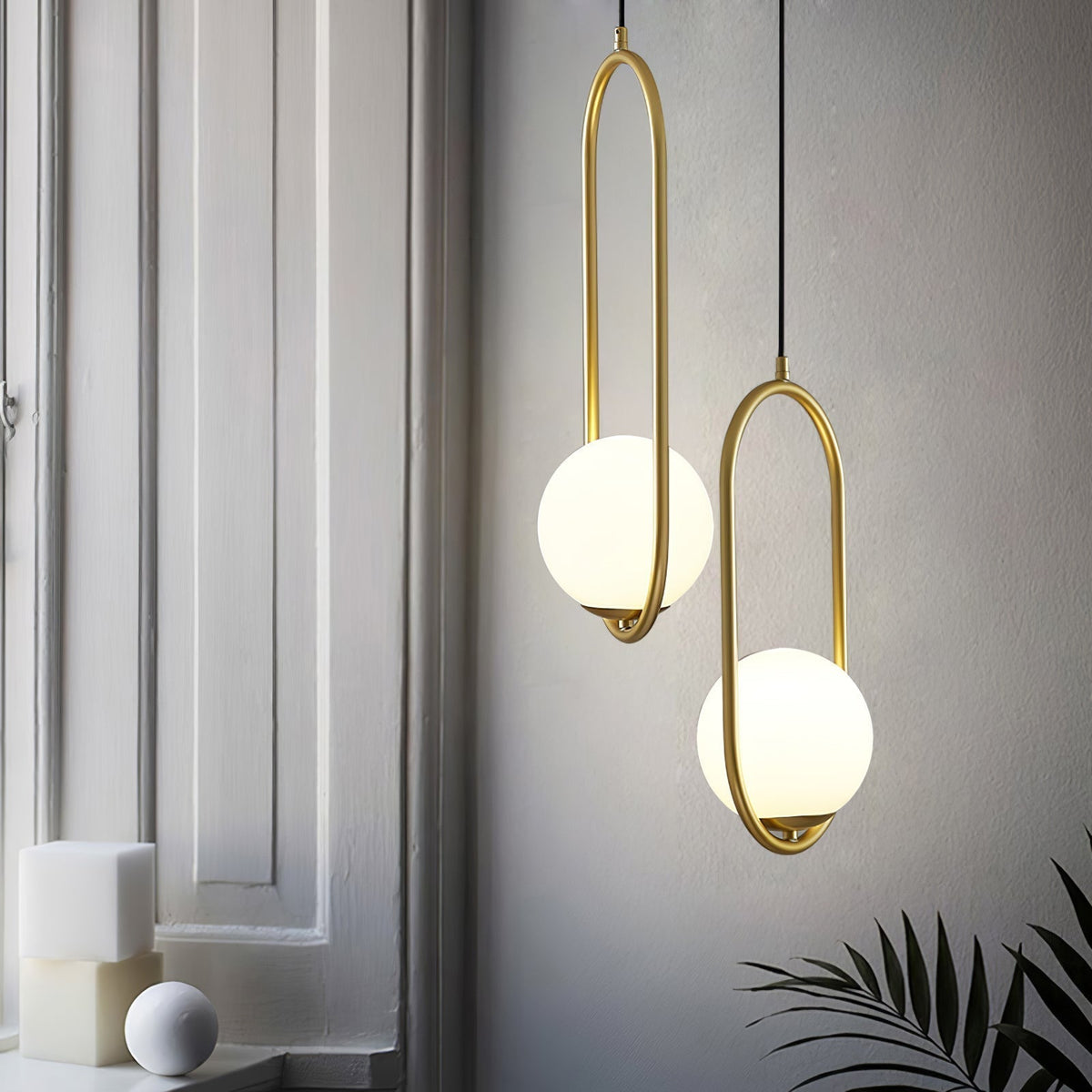 Sorveth Contemporary Brass Pendant Light