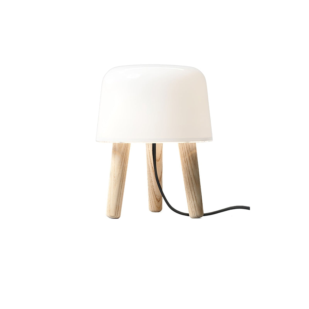 GlowPod Wood Milk Table Lamp