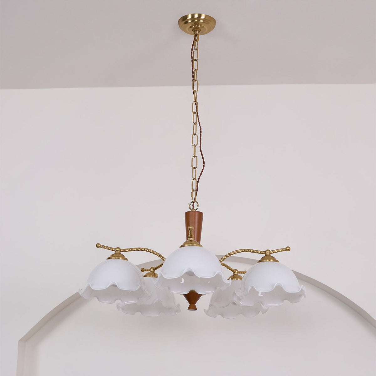Daisy Vintage Glass Chandelier
