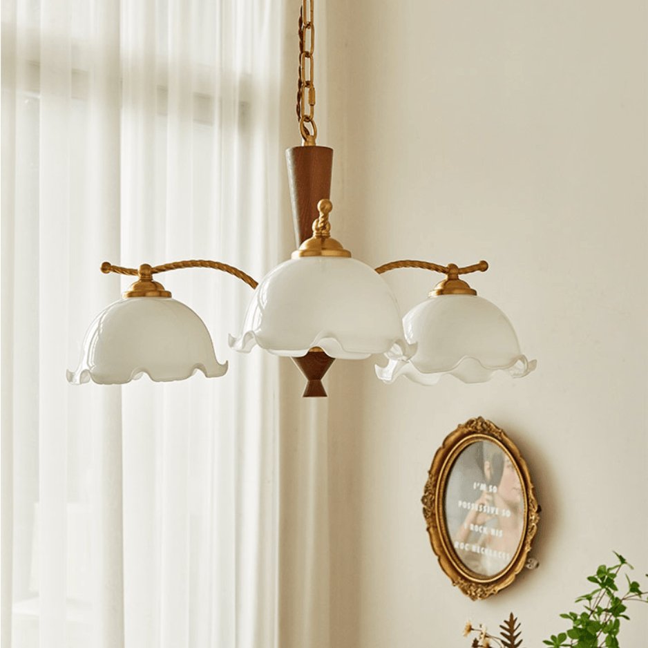 Daisy Vintage Glass Chandelier
