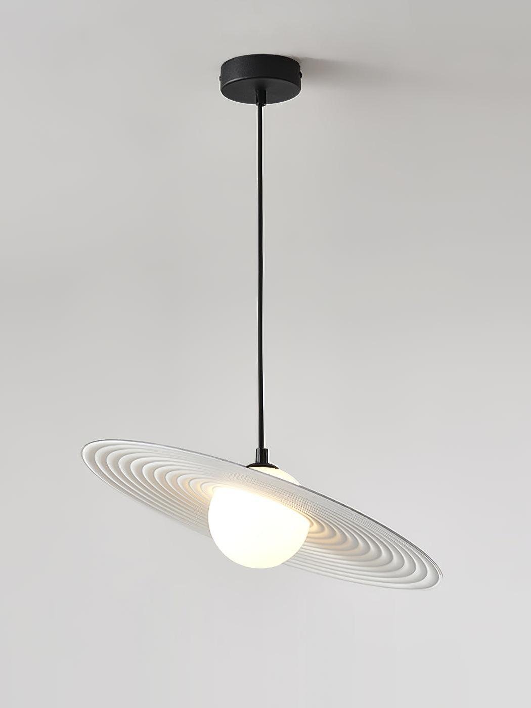 Viraalise Pendant Light PE LED Plate White and Black