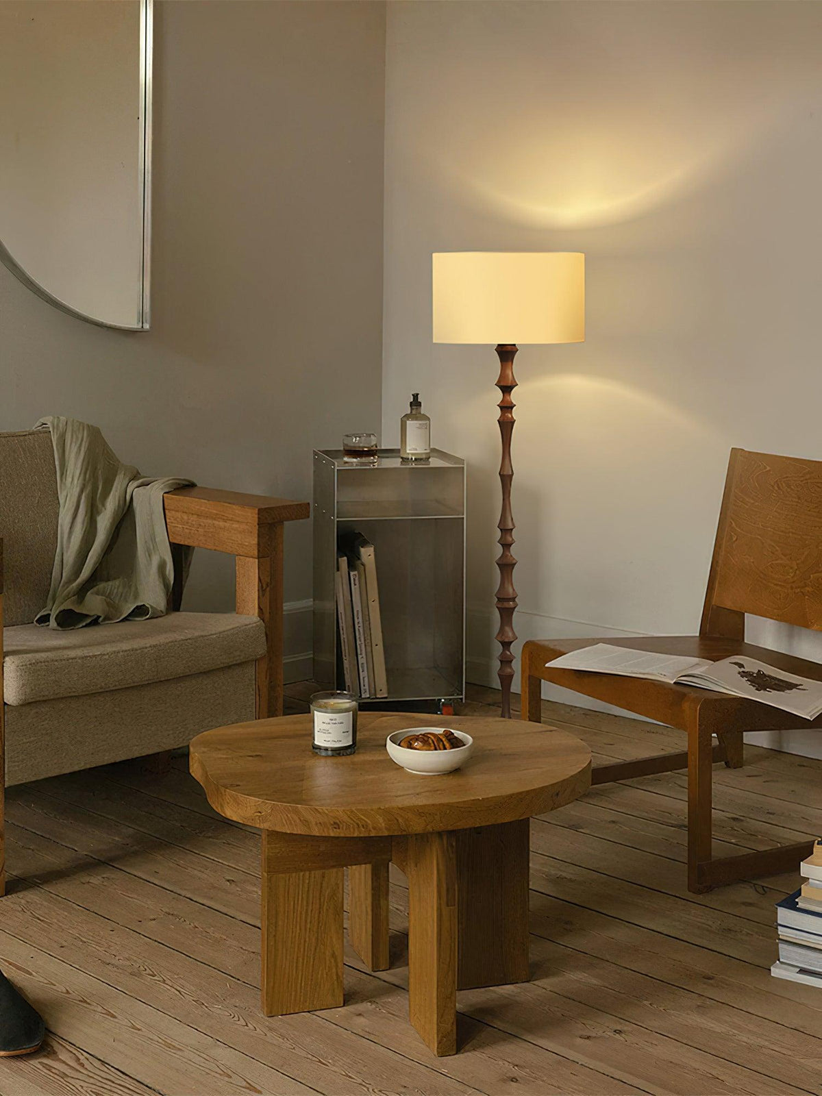 Vilten Elegant Wood Floor Lamp