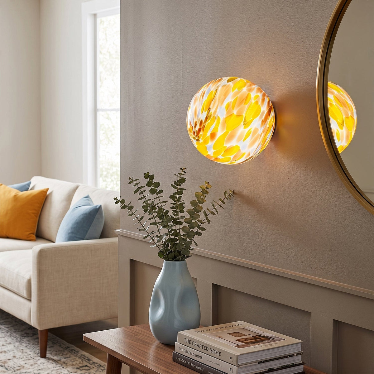 Fairmont Pastel Glass Wall Lamp