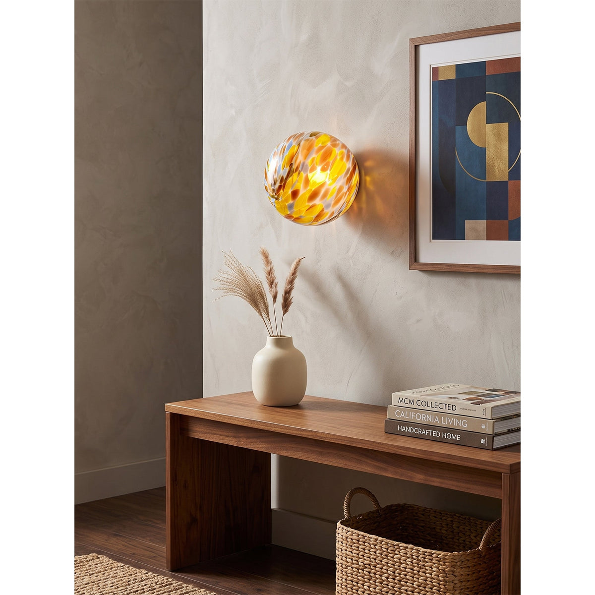 Fairmont Pastel Glass Wall Lamp