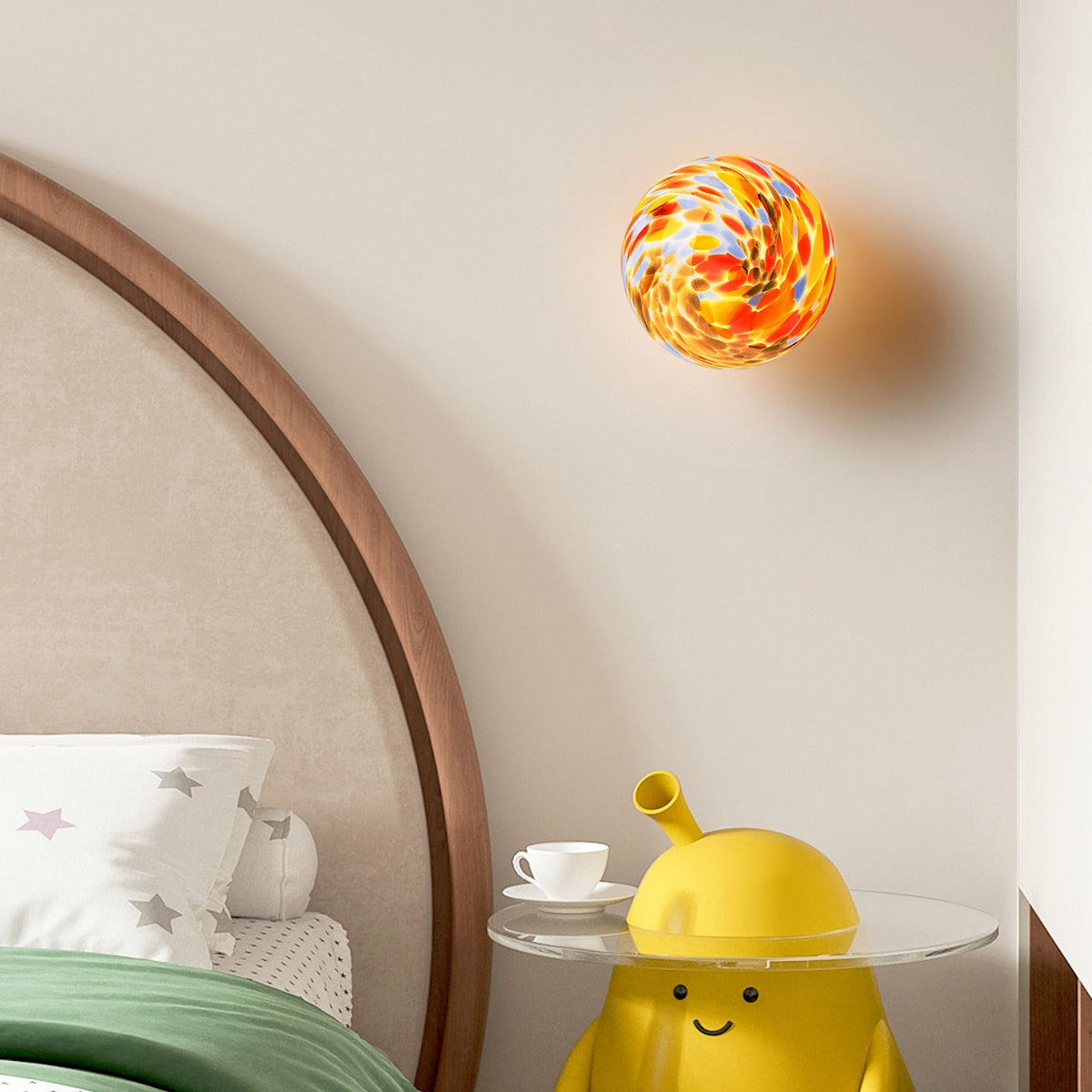 Fairmont Pastel Glass Wall Lamp