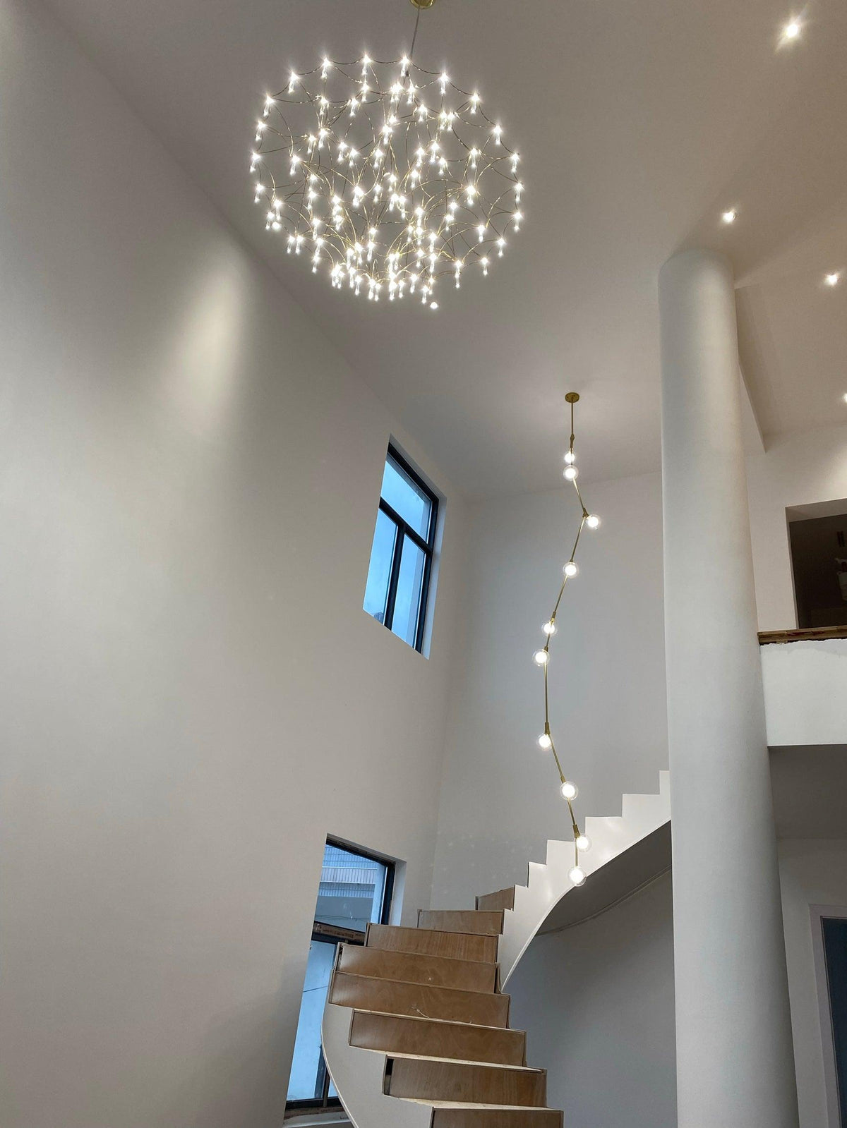 Cyrorella Chandelier Stainless Crystal Net