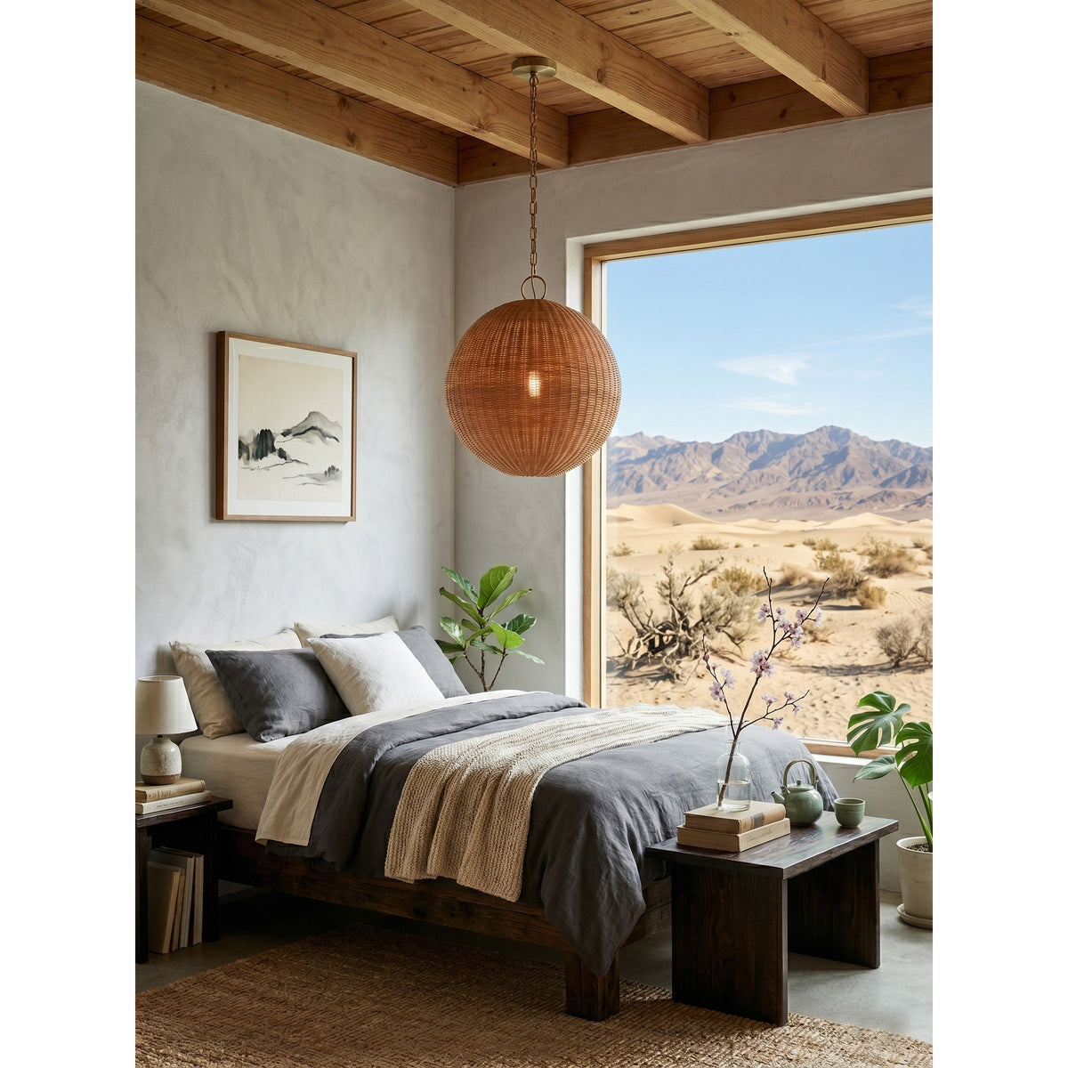 Ravisaya Rattan Round Pendant Lamp