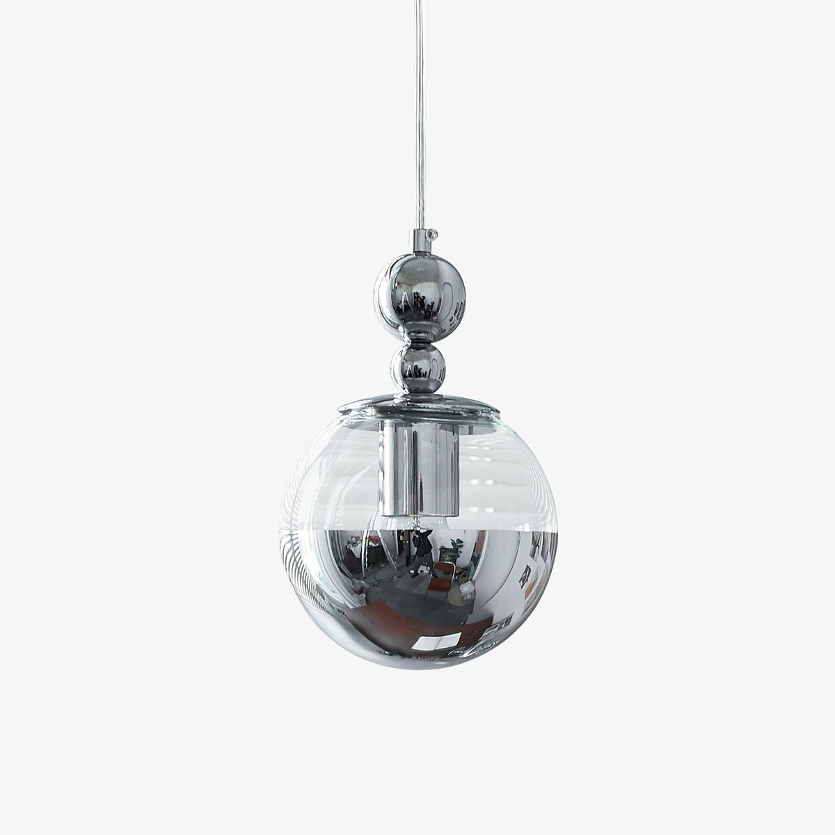 Zanorir Modern Minimalist Art Mirrorball Glass Pendant Light