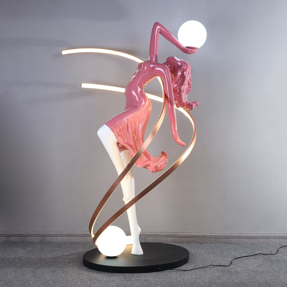 Mirorelia Floor Lamp Goddess Statue Elegant