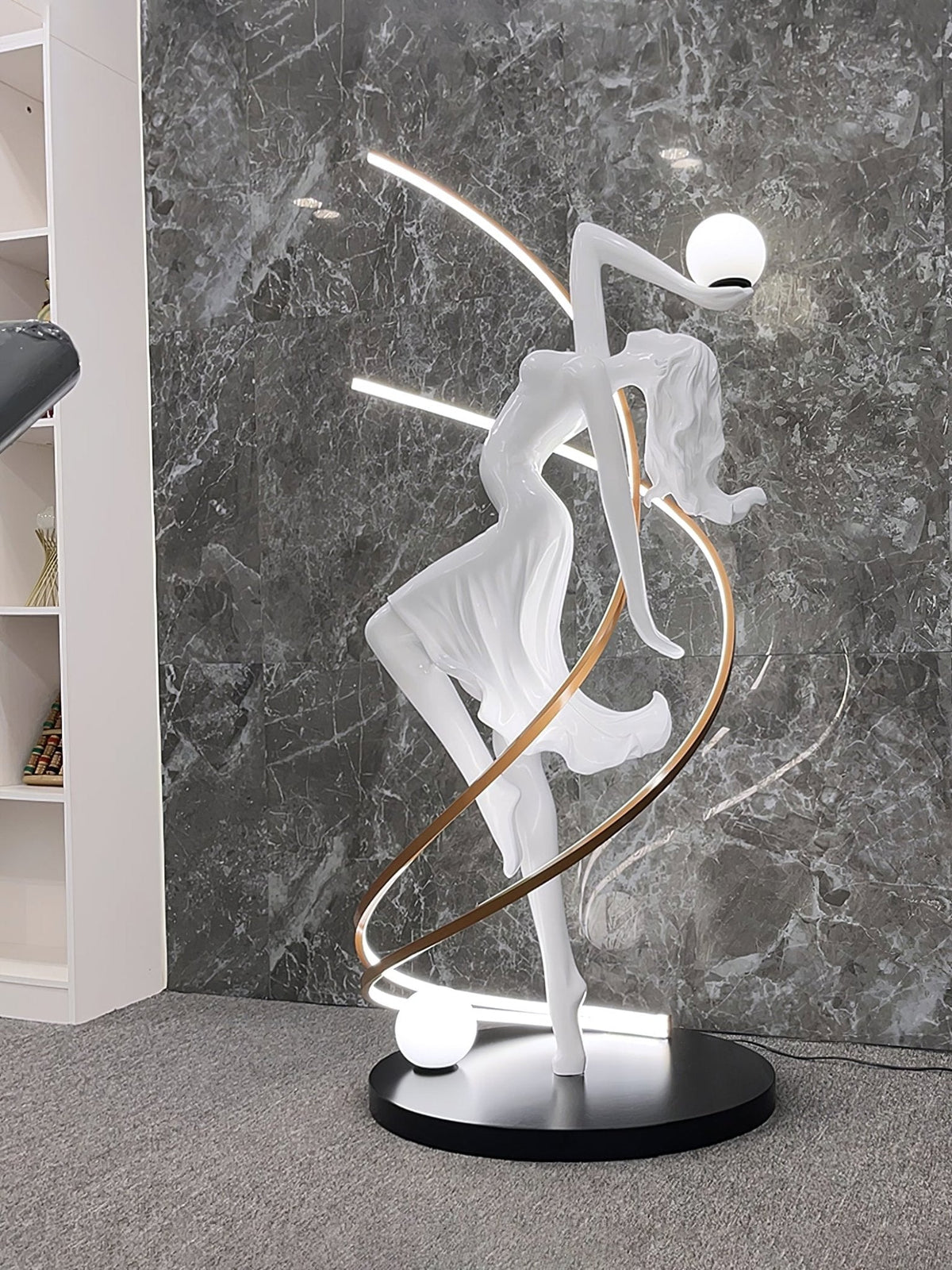 Mirorelia Floor Lamp Goddess Statue Elegant