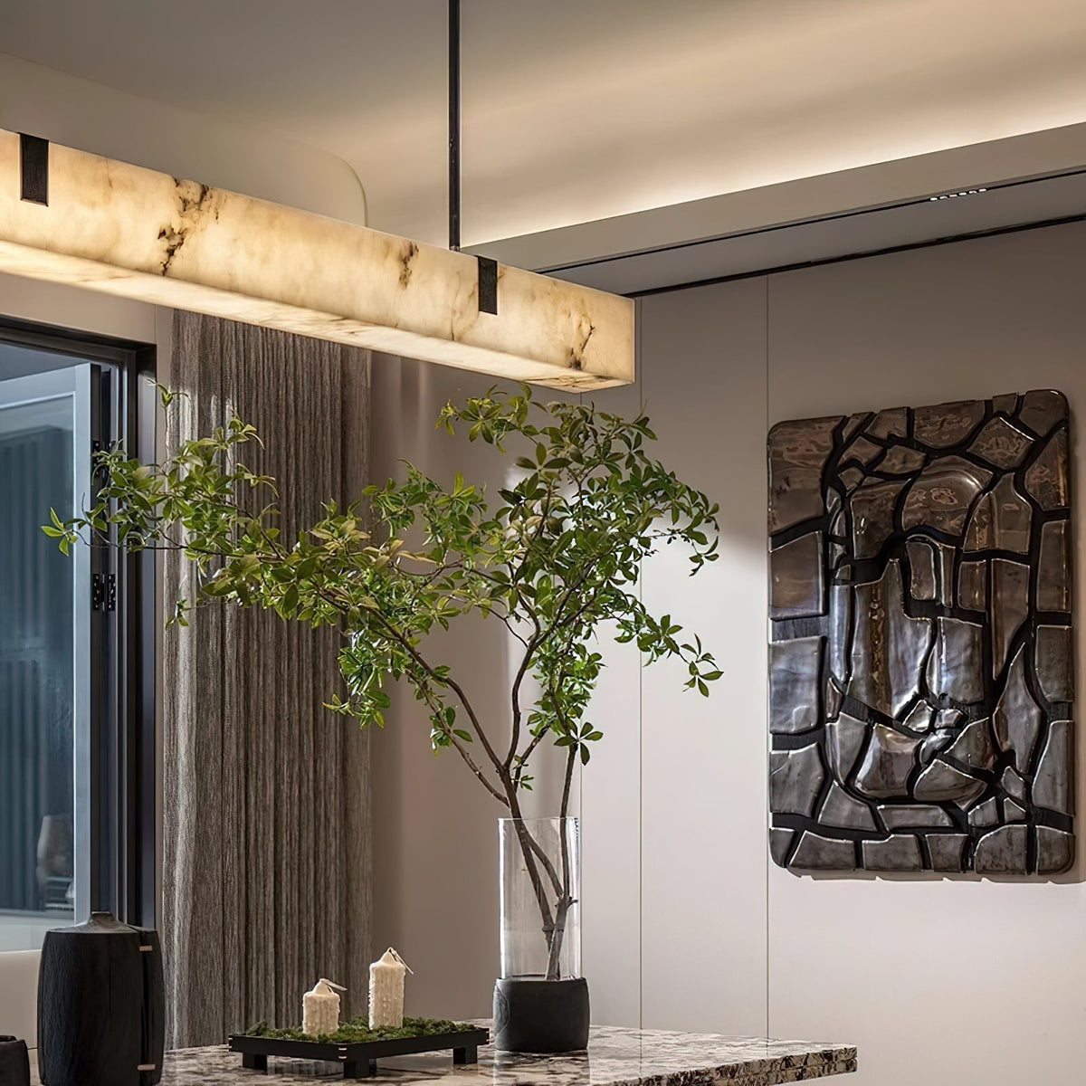 Kekia Alabaster Chandelier