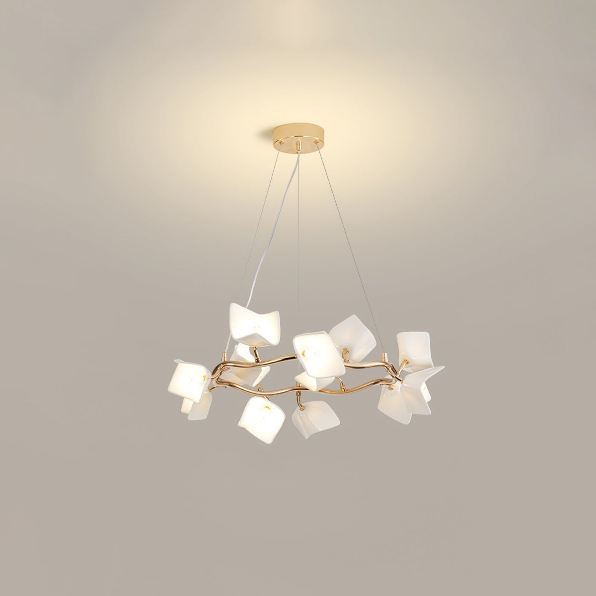 Arthearae Postmodern Luxury Flora Ceramics Chandelier