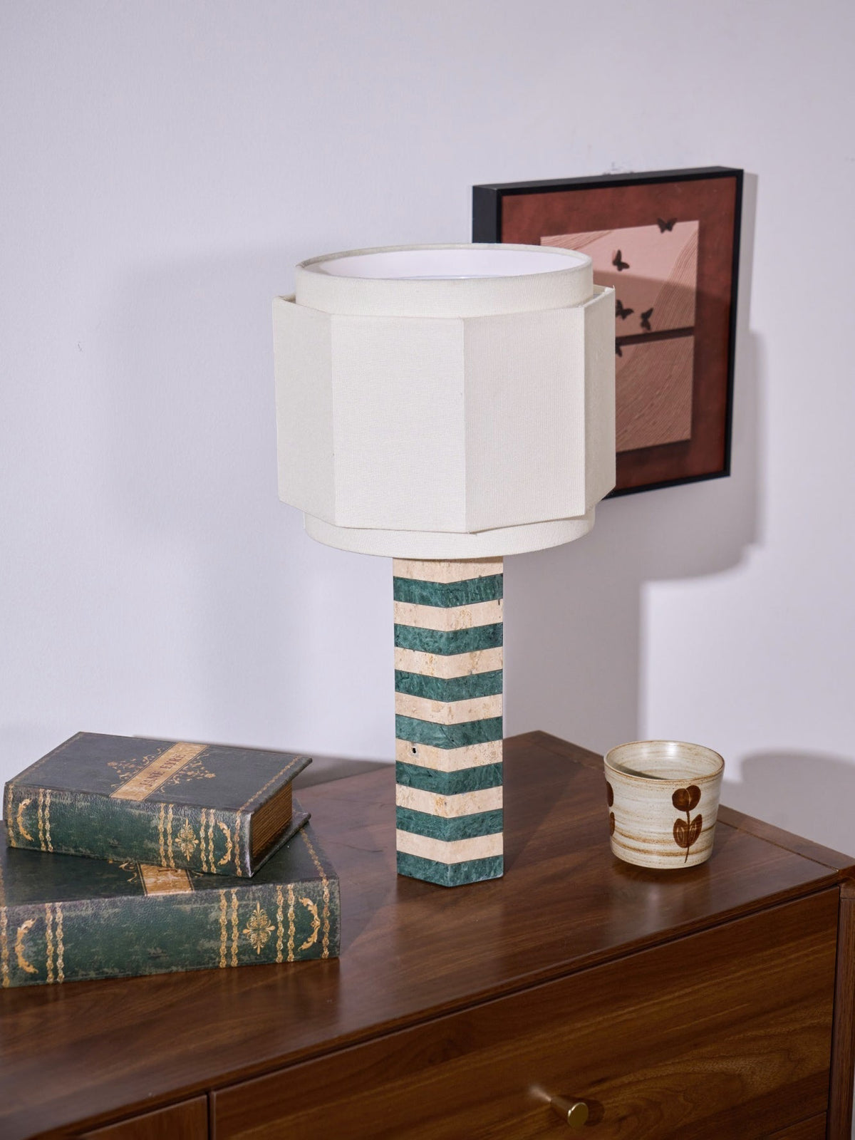 Stripes Fabric Table Lamp