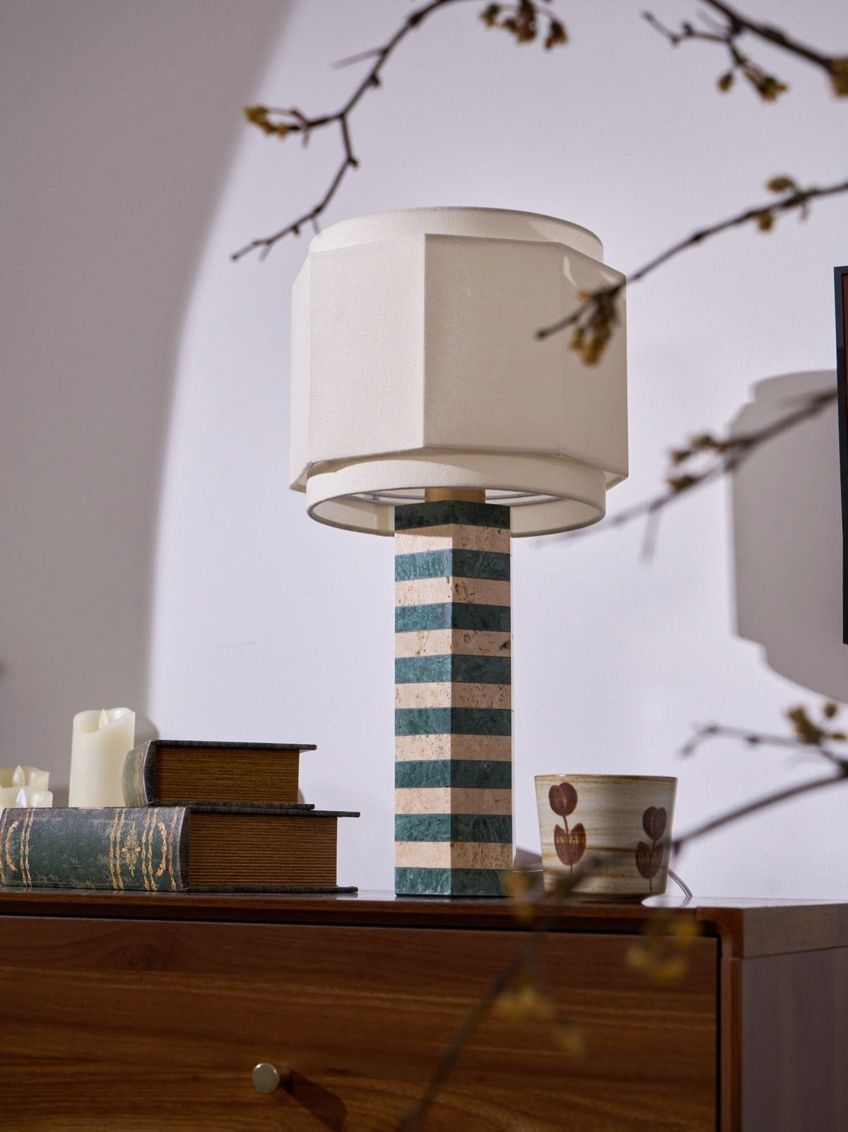 Stripes Fabric Table Lamp