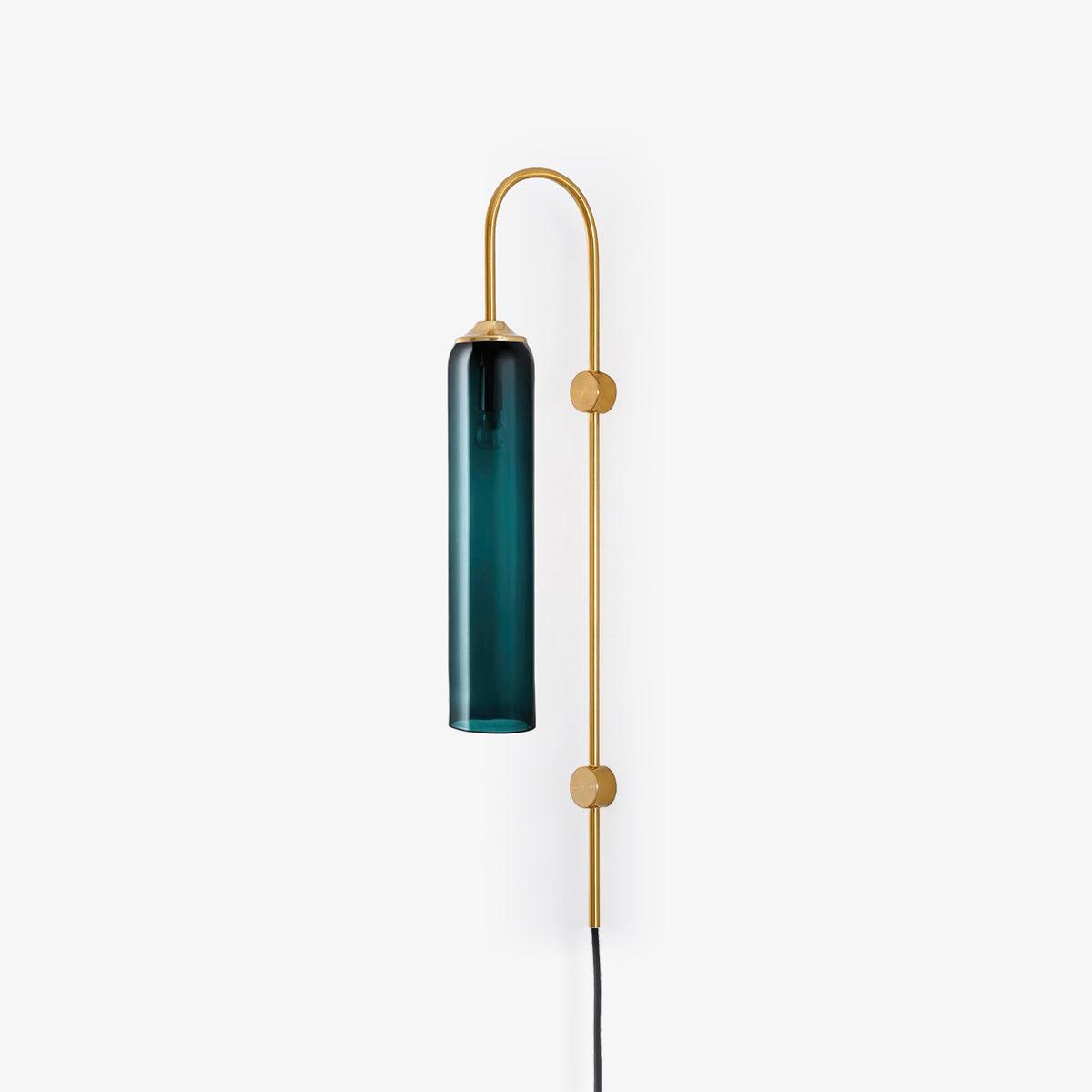 Conrad Modern Glass Plug-In Wall Lamp