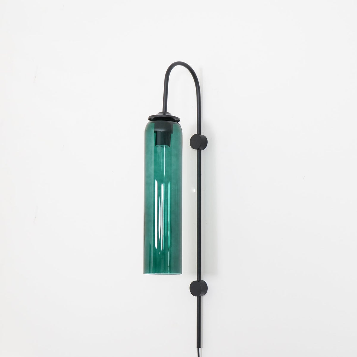 Conrad Modern Glass Plug-In Wall Lamp
