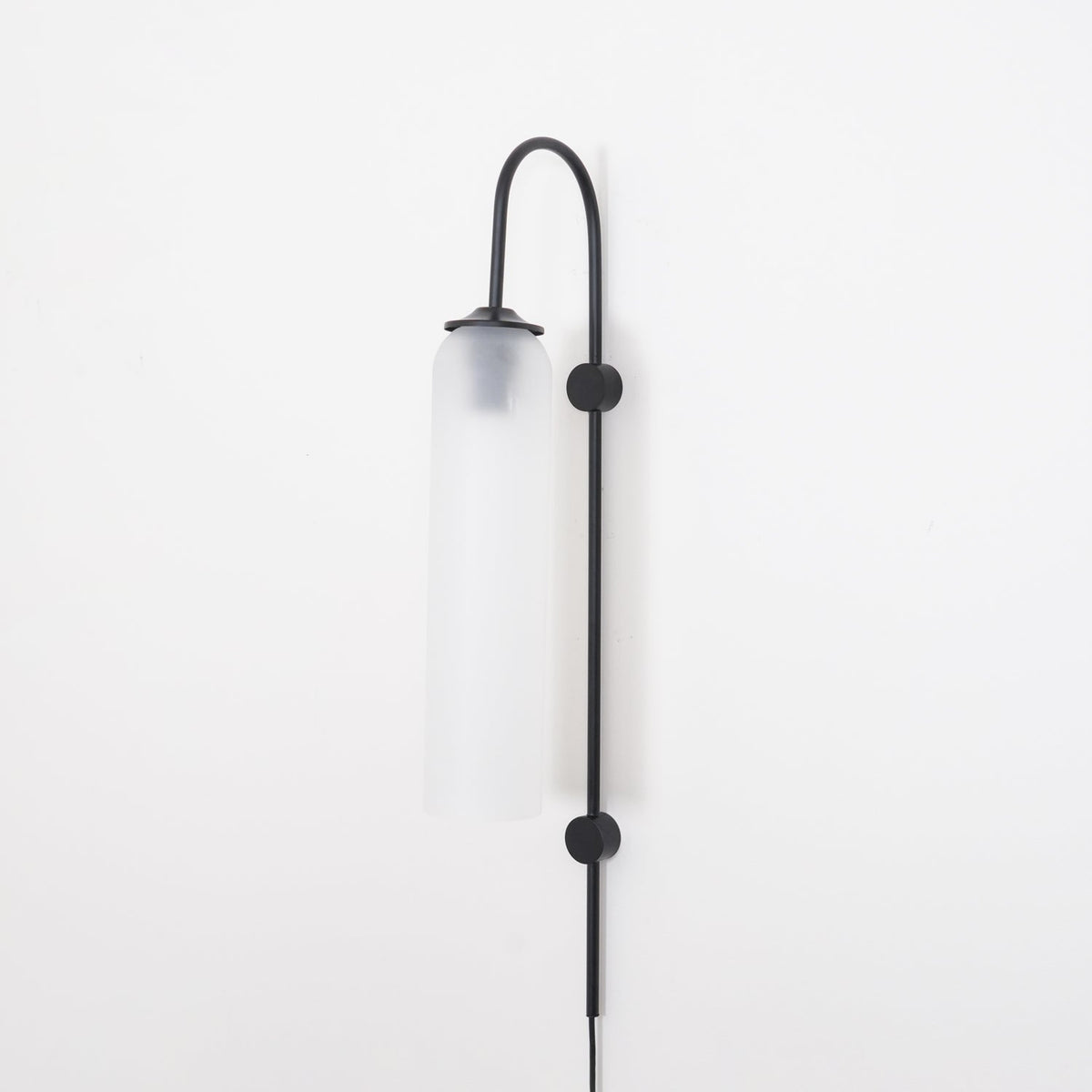 Conrad Modern Glass Plug-In Wall Lamp