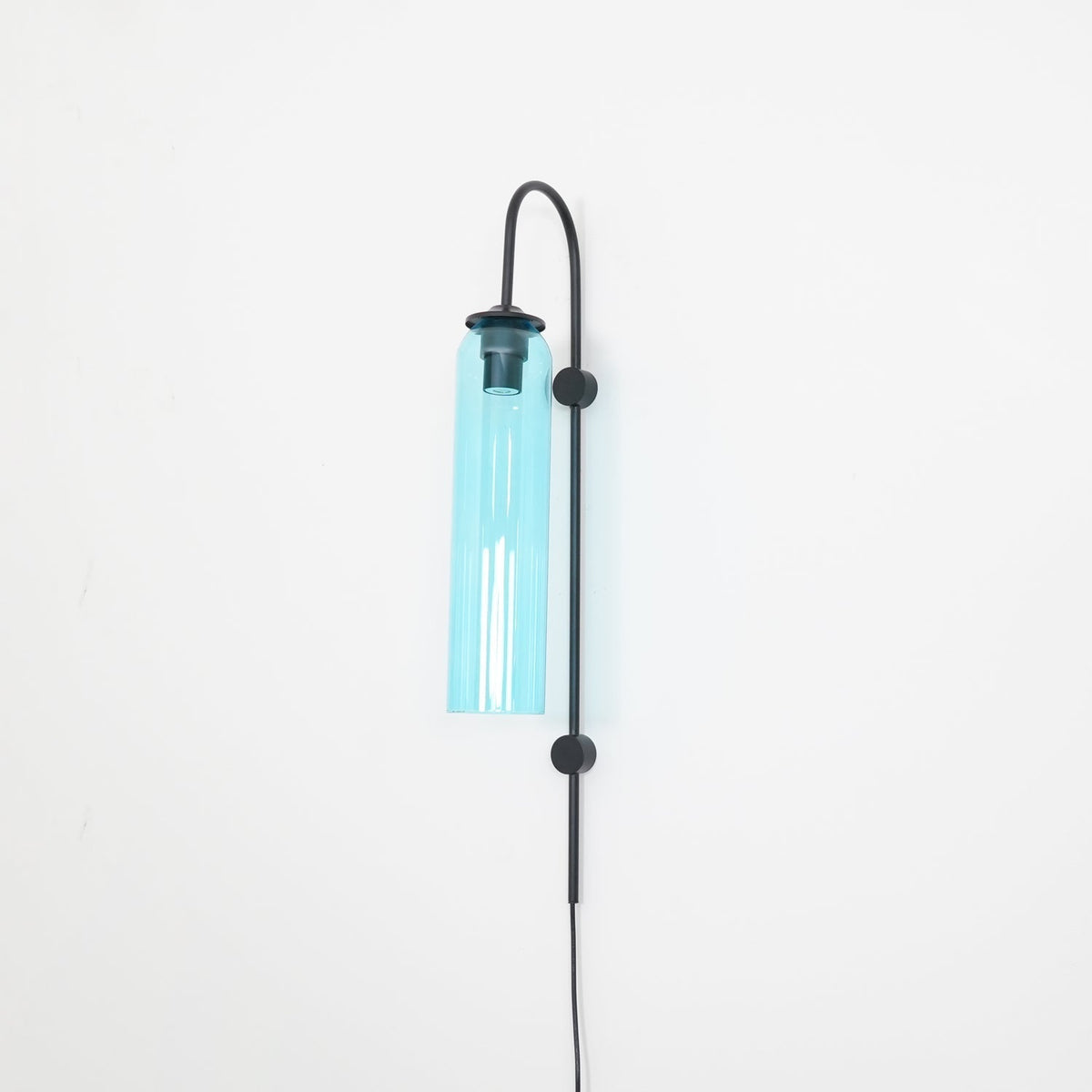 Conrad Modern Glass Plug-In Wall Lamp