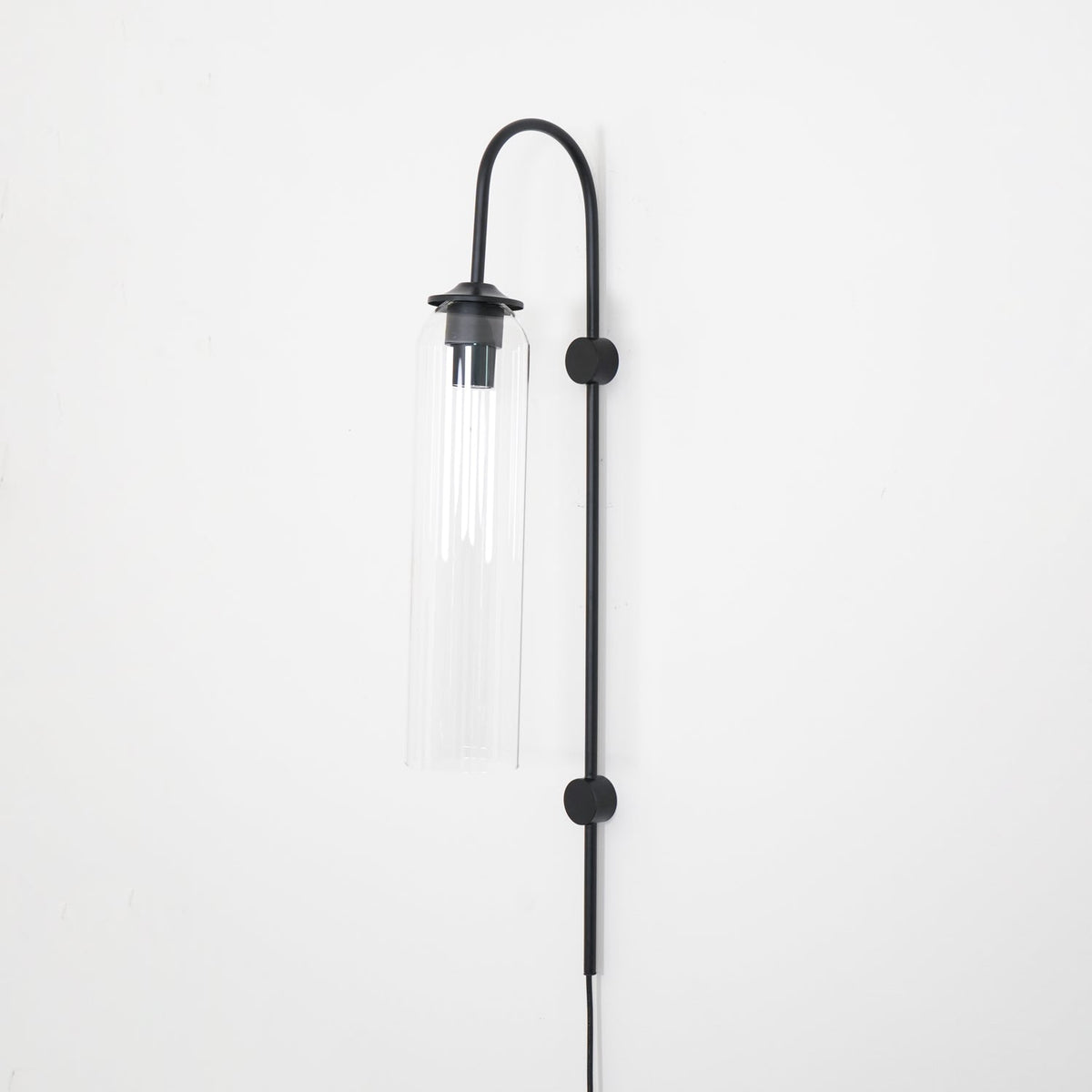 Conrad Modern Glass Plug-In Wall Lamp
