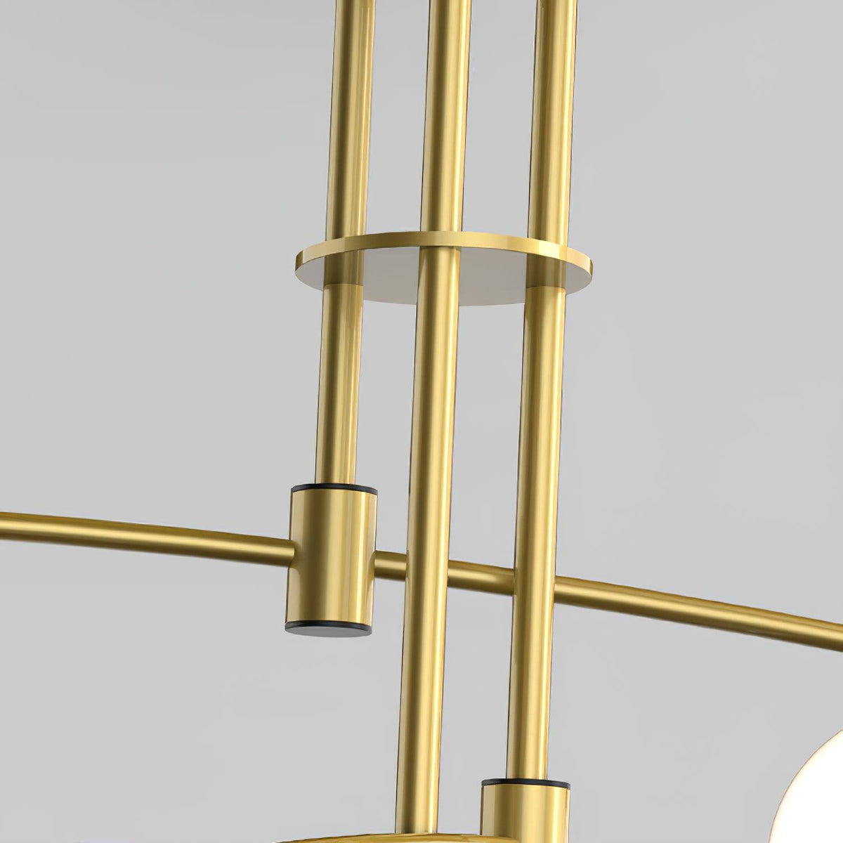 Dluxen Chandelier Long Arm Modern 6-Light