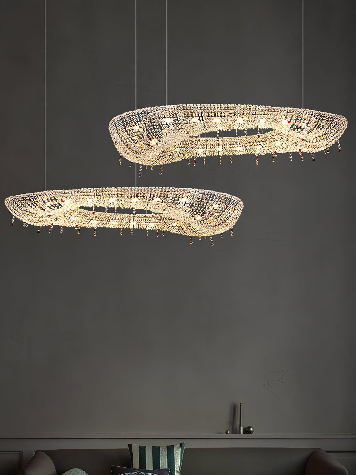 Bior Embellished Crystal Pendant Light