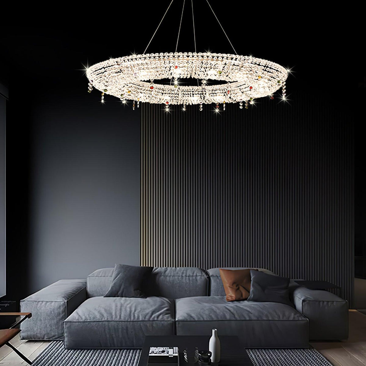 Bior Embellished Crystal Pendant Light