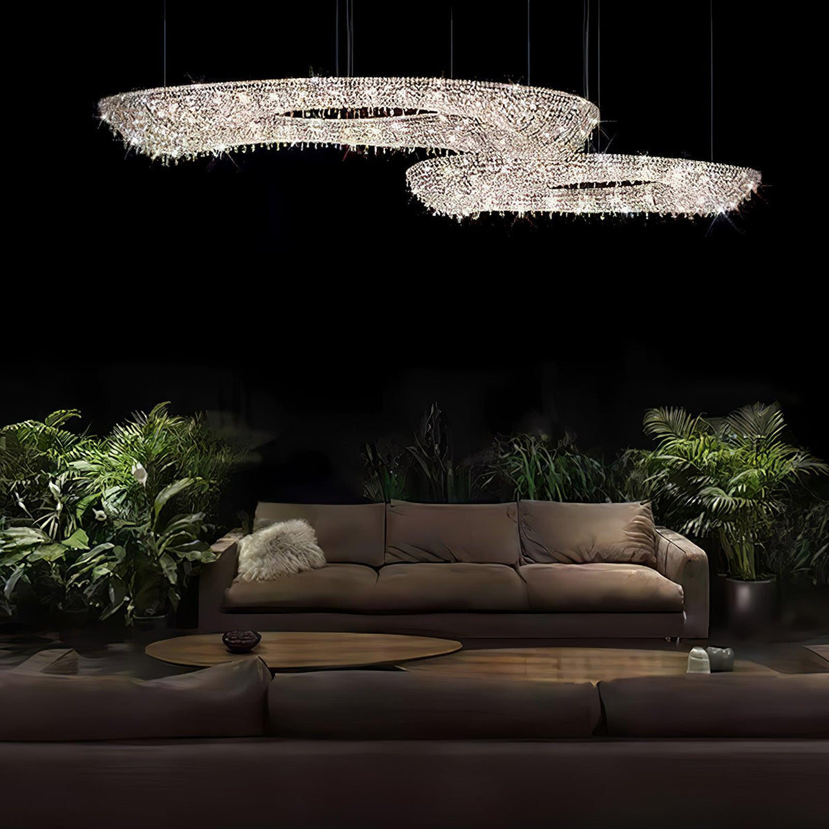 Bior Embellished Crystal Pendant Light