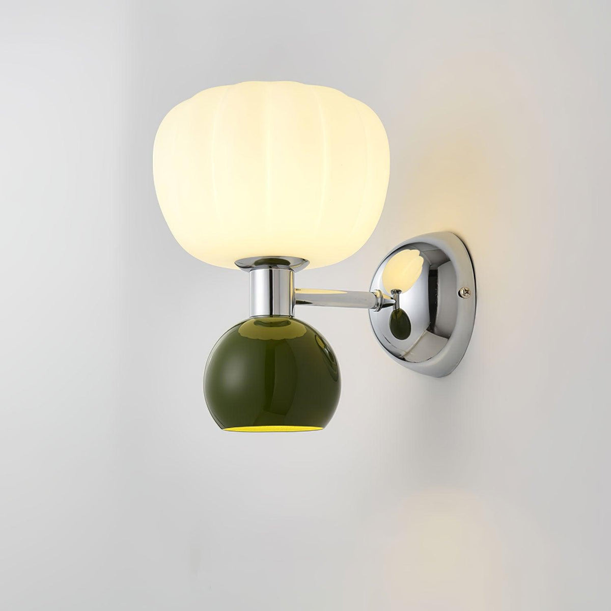 Jorvin Nordic Art Cream Plastic Sconce Wall lamp