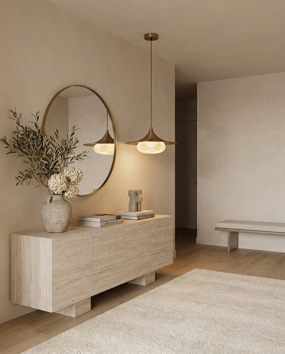 Fallowcrest Alabaster Pendant Lamp