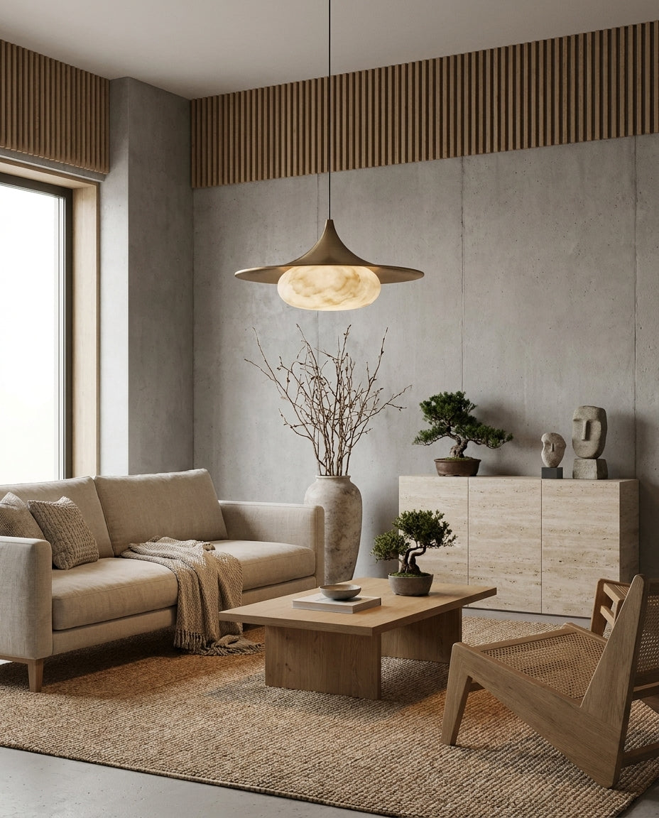 Fallowcrest Alabaster Pendant Lamp