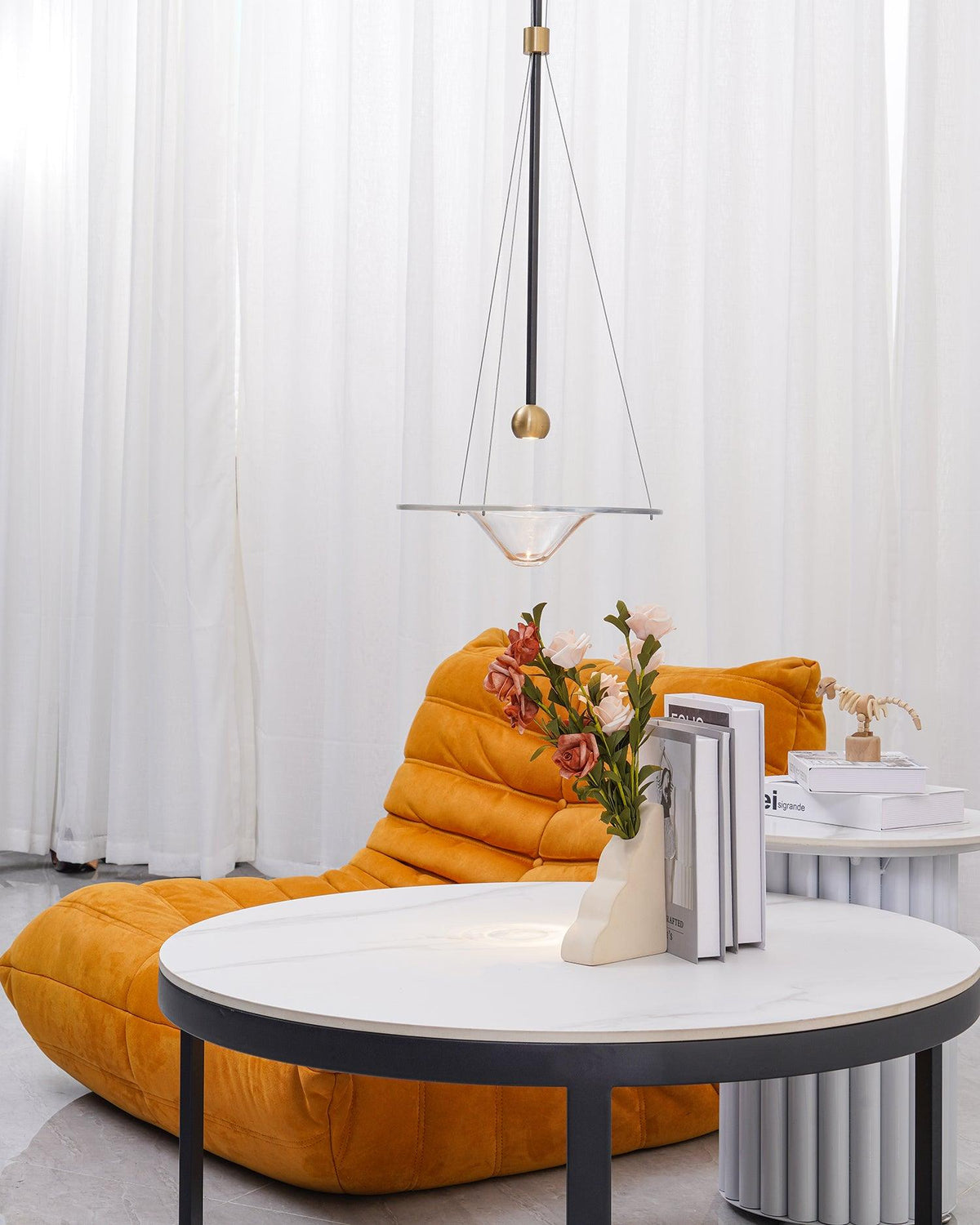 Aurivine Brass Minimalistic Pendant Light