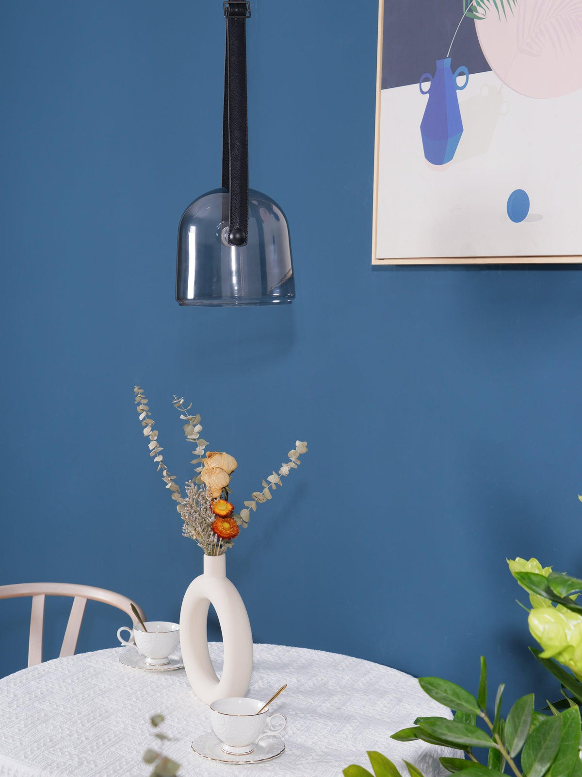 Averisce Leather Industrial Pendant Light