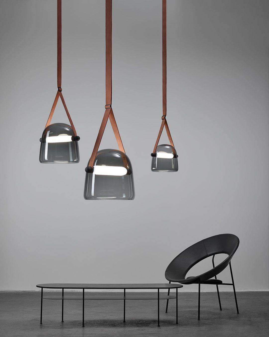 Averisce Leather Industrial Pendant Light