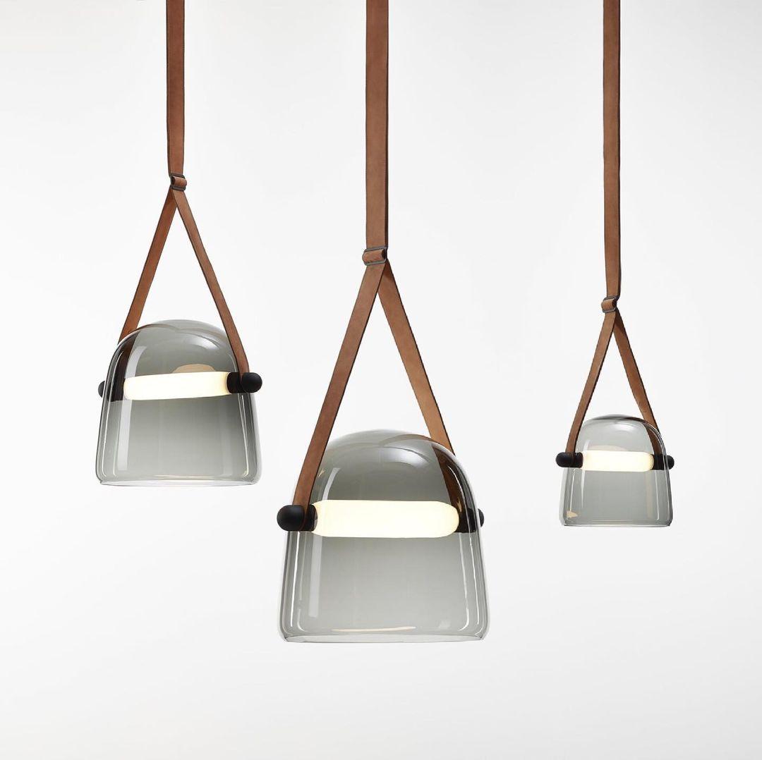 Averisce Leather Industrial Pendant Light